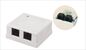 Surface Mount Box Cổng kép RJ45 Mạng Keystone Jack với Ethernet hoặc cổng Điện thoại YH7014 nhà cung cấp