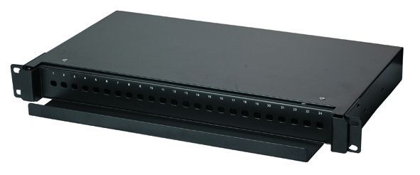 High Finish Fiber Patch Panel 24 Port, LC / Duplex SC Fiber Optic Termination Box YH1005
