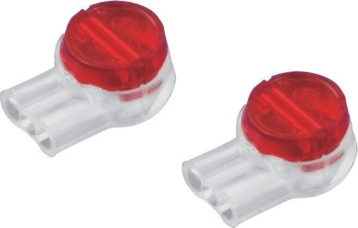 UR Inline Dây Splice nối cách nhiệt Displacement Red cho hai hoặc ba dây kết nối