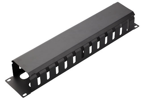 Quản lý cáp mạng 19 inch mật độ cao / 13 vòng kim loại quản lý dây 2u YH4041
