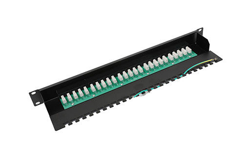 Bảng vá lỗi UTP trống FTP, Bảng điều khiển 24 cổng Cat5e với bộ quản lý cáp YH4020
