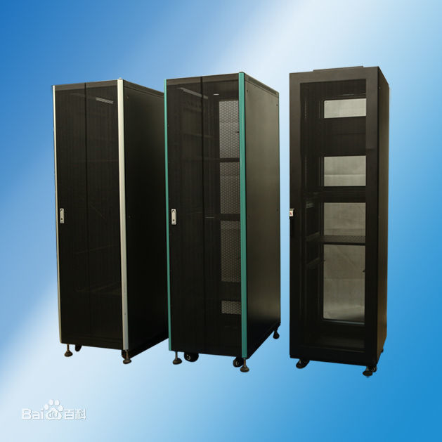 Đen màu rack bao vây Server Cabinet / Computer Racks And Cabinets YH2001
