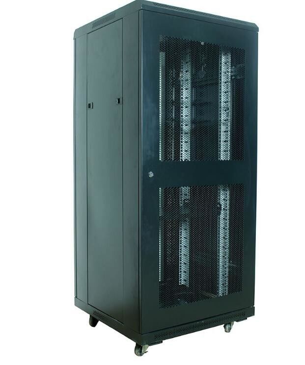 Không bụi thép sàn đứng mạng máy chủ Cabinet 19 ′′ với cửa kính YH2001