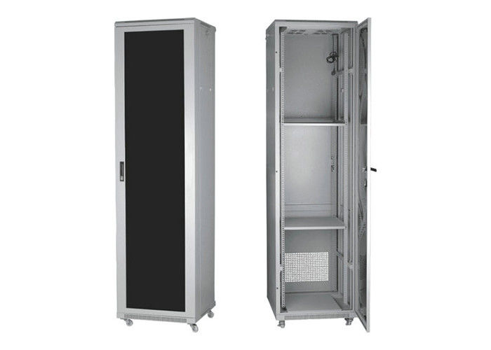 Cửa kính máy chủ Rack Tủ 100mm chiều sâu cán nguội thép với Powder Coat Hoàn YH2002