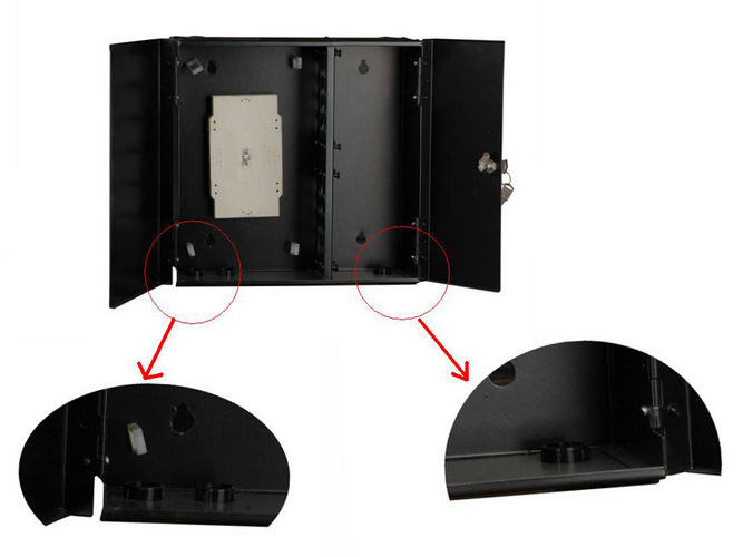 12 24 48 lõi trong nhà treo Tường kim loại fiber Optic Tủ wall mount FTTH hộp thiết bị đầu cuối YH1002