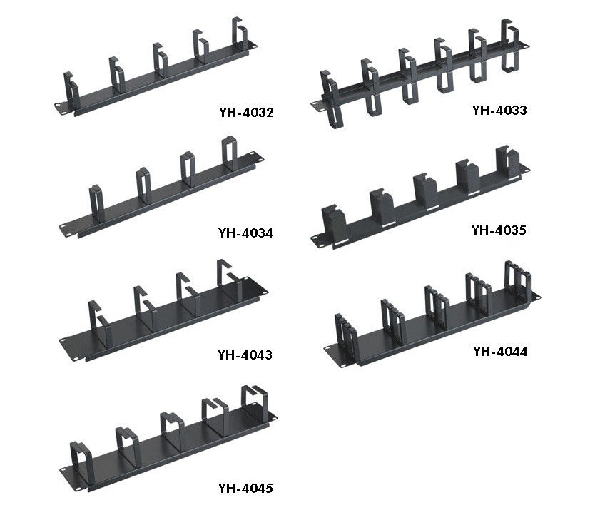 1U Rack Network Cable Management Bar Ngang cáp Organizer dễ dàng gỡ bỏ cài đặt YH4032