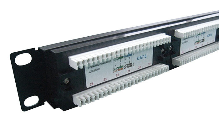Bảng vá lỗi mạng UTP 24 Cổng Cat6 Patch Panels cho mạng cáp LAN YH4010