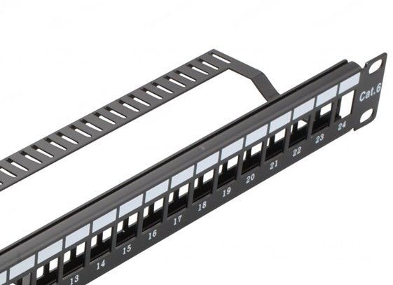 24 Cổng Trống Keystone Mạng Patch Panel với Cáp Quản Lý Wall Mount YH4018